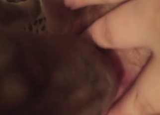 Zoo porn showing a puppy that licks her vag